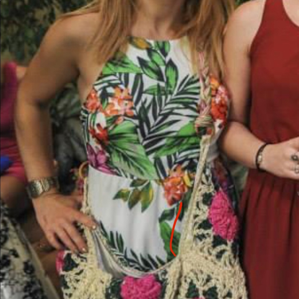 Tropical Floral Maxi Dress